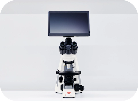 モニター付き顕微鏡の画像